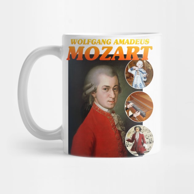 MOZART RAP TEE Wolfgang Amadeus Mozart Cool Vintage Retro 90's Graphic Band T-Shirt by blueversion